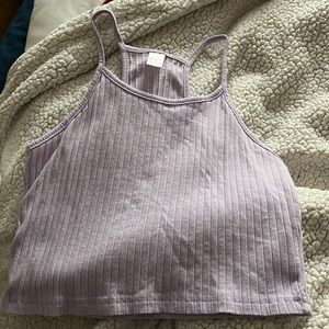 Purple crop top